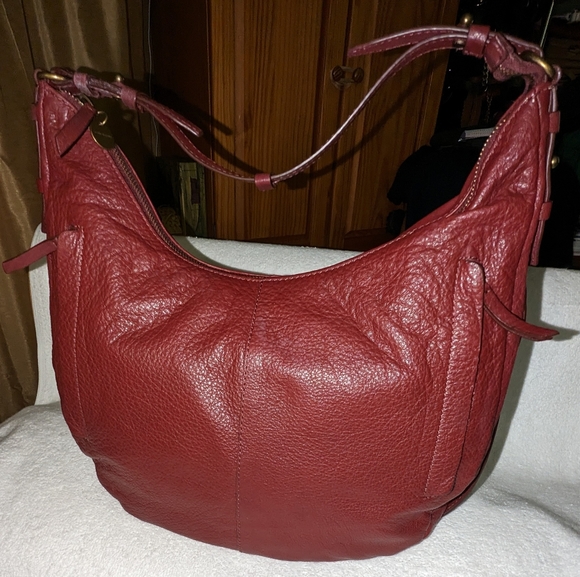 Lucky Brand Ebon leather hobo bag. - Picture 1 of 14